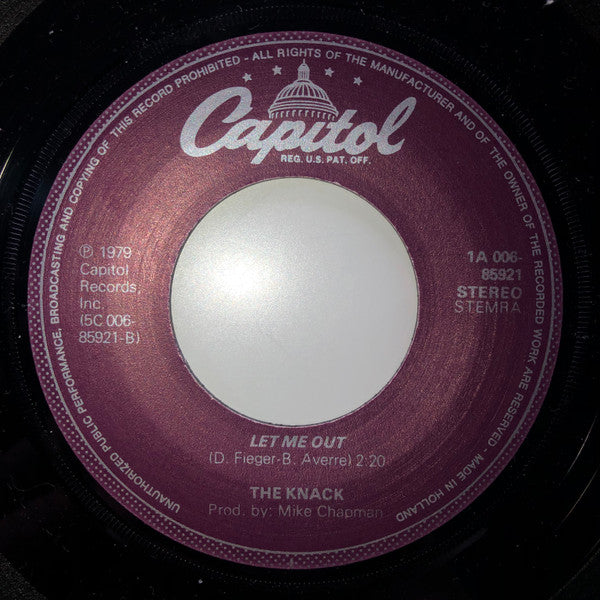 The Knack (3) : My Sharona (7", Single)