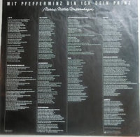 Marius Müller-Westernhagen : Mit Pfefferminz Bin Ich Dein Prinz (LP, Album, RP)