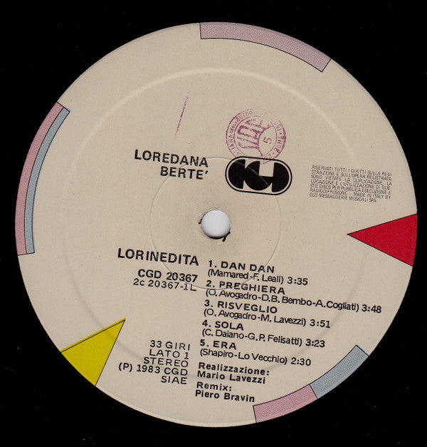 Loredana Berté* : Lorinedita (LP, Album)