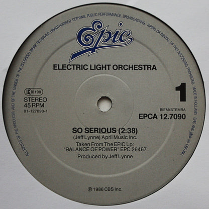 Electric Light Orchestra : So Serious (12", Maxi)