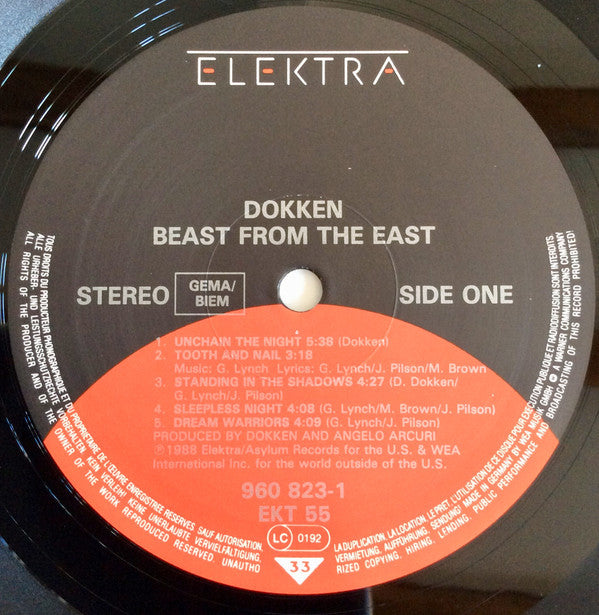 Dokken : Beast From The East (2xLP, Album, Tel)