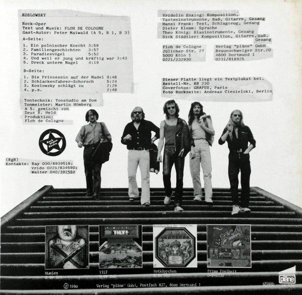 Floh De Cologne : Lieder Aus Der Rock-Oper Koslowsky (LP, Album)