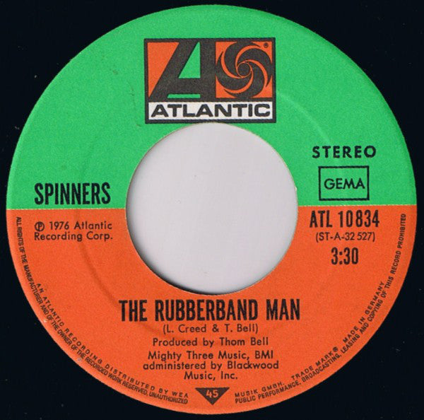 Spinners : The Rubberband Man (7", Single)