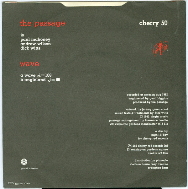 The Passage : Wave (7", Single)