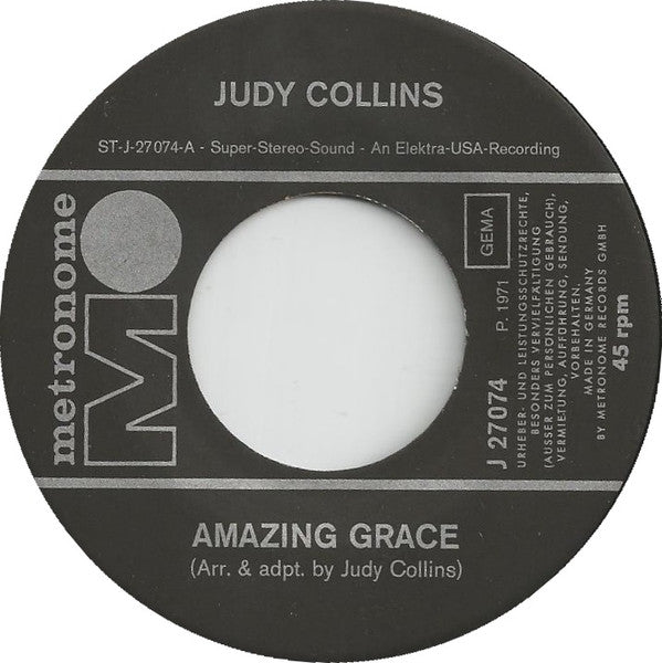 Judy Collins : Amazing Grace (7", Single)