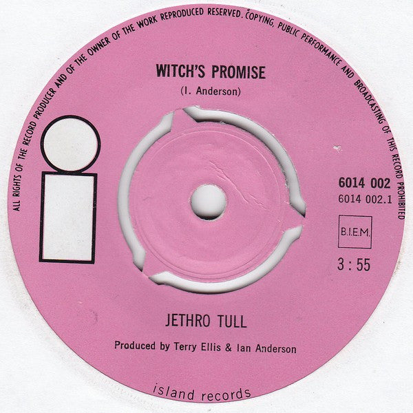 Jethro Tull : The Witch's Promise / Teacher (7", Single)