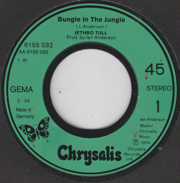 Jethro Tull : Bungle In The Jungle (7", Single)