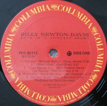 Billy Newton-Davis* : Love Is A Contact Sport (LP, Album)