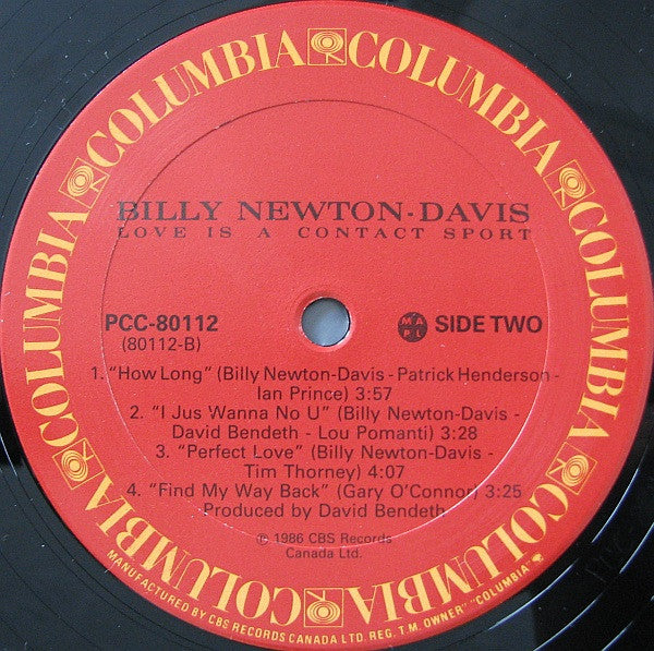 Billy Newton-Davis* : Love Is A Contact Sport (LP, Album)