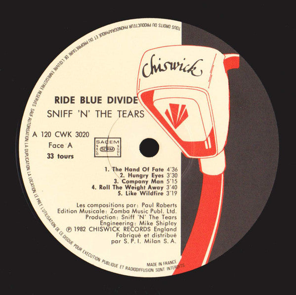 Sniff 'n' the Tears : Ride Blue Divide (LP, Album)