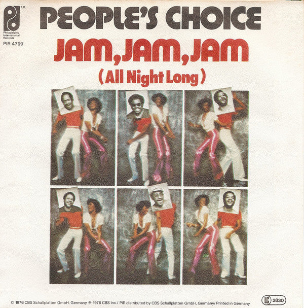 People's Choice : Jam, Jam, Jam (All Night Long) (7", Single)