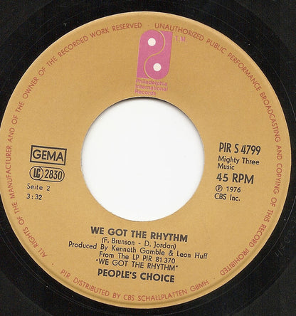 People's Choice : Jam, Jam, Jam (All Night Long) (7", Single)