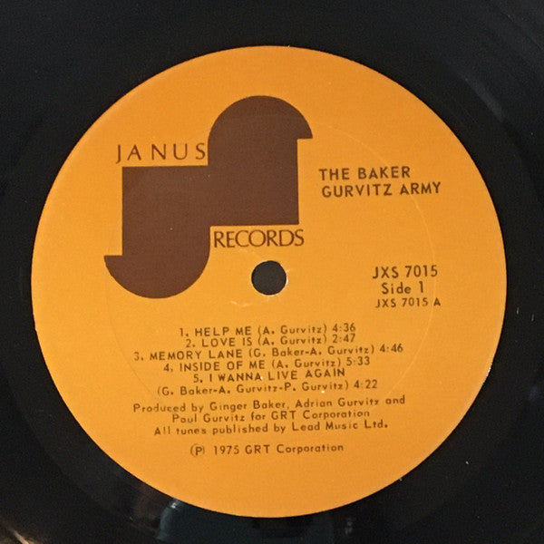 The Baker Gurvitz Army* : The Baker Gurvitz Army (LP, Album, PRC)