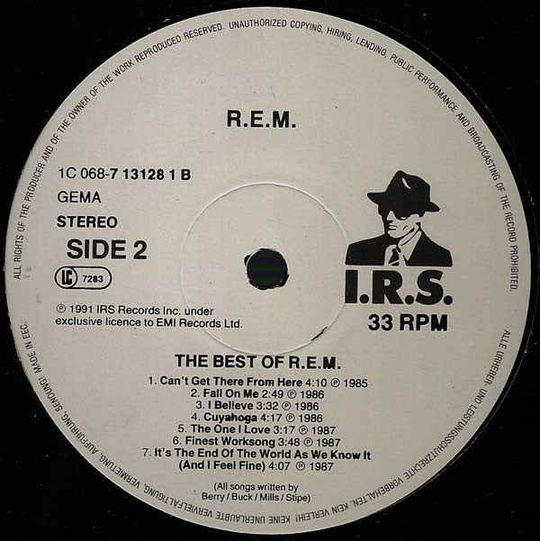 R.E.M. : The Best Of R.E.M. (LP, Comp)