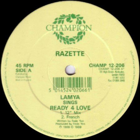 Razette / Lamya : Ready 4 Love (12")