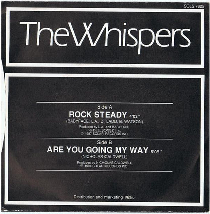 The Whispers : Rock Steady (7", Single)