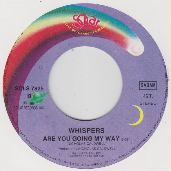 The Whispers : Rock Steady (7", Single)