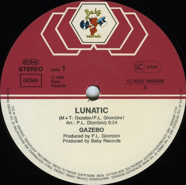 Gazebo : Lunatic (12", Maxi)