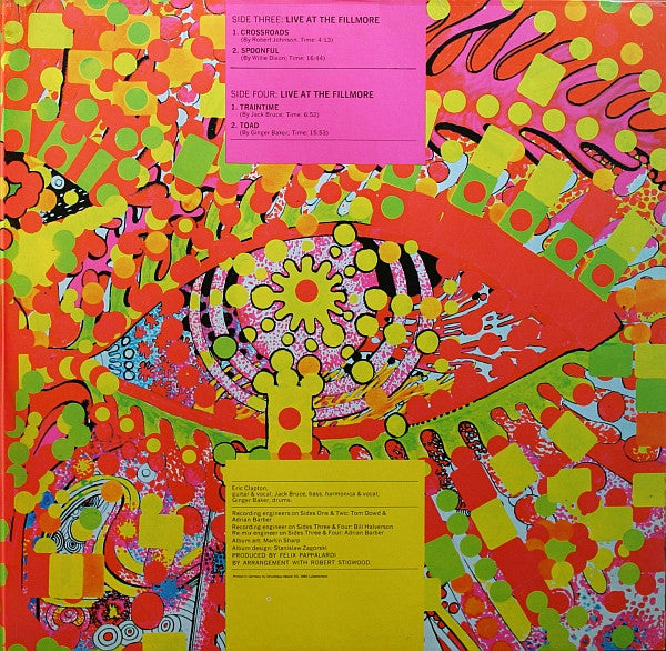 Cream (2) : Wheels Of Fire (2xLP, Album, RE)