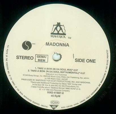 Madonna : Take A Bow (12")
