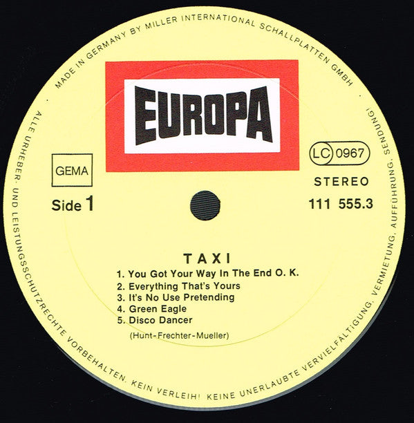 Taxi (17) : Taxi (LP, Album)