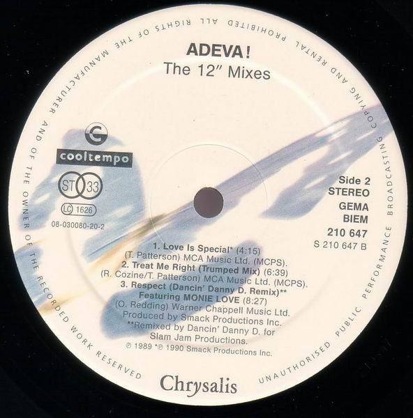 Adeva : The 12 Inch Mixes (LP, Comp)