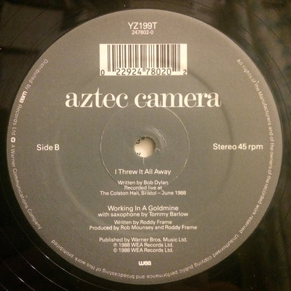 Aztec Camera : Working In A Goldmine (12")