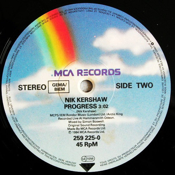 Nik Kershaw : The Riddle (12", Maxi)
