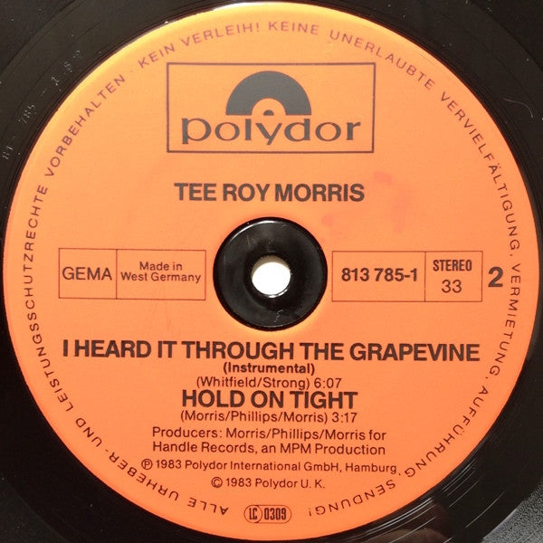 TeeRoy Morris* : I Heard It Through The Grapevine (12", Maxi)