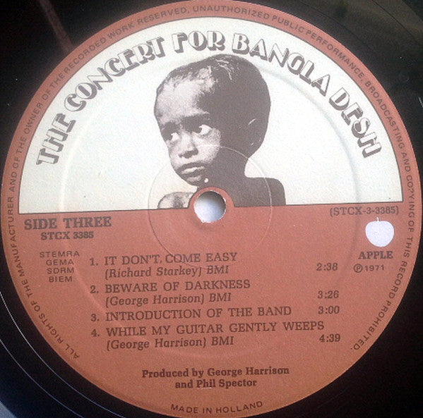 Various : The Concert For Bangla Desh (3xLP, Album, Ⓗ + Box)