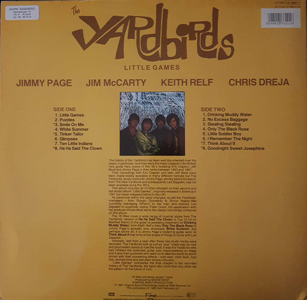 The Yardbirds : Little Games (LP, Album, Comp, RE)