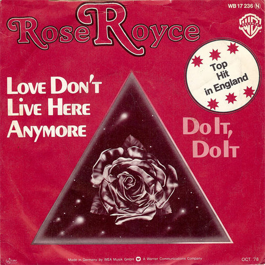 Rose Royce : Love Don't Live Here Anymore (7", Single)