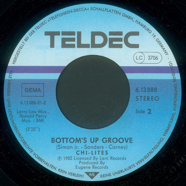 The Chi-Lites : Bottom's Up (7")