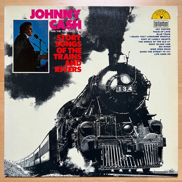 Johnny Cash & The Tennessee Two : Story Songs Of The Trains And Rivers (LP, Comp)