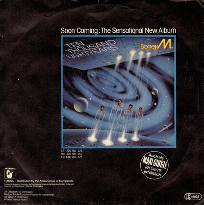 Boney M. : Somewhere In The World / Exodus (Noah's Ark 2001) (7", Single, RP)