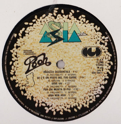 Pooh : Asia Non Asia (LP, Album, Gat)