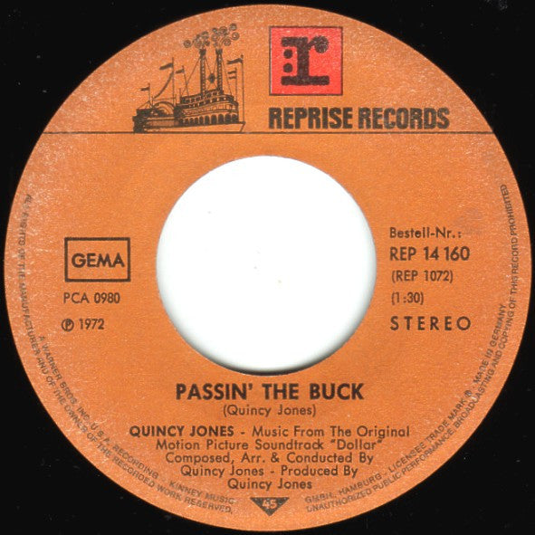 Quincy Jones : Money Runner (7", Single)