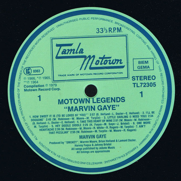 Marvin Gaye : Motown Legends (LP, Comp)
