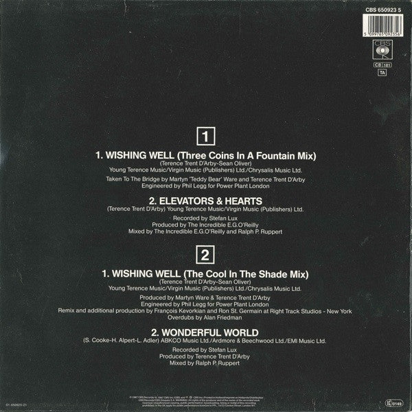 Terence Trent D'Arby : Wishing Well (12", Maxi, S/Edition)