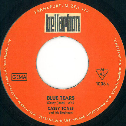 Casey Jones And His Engineers : Tall Girl / Blue Tears (7", Mono)