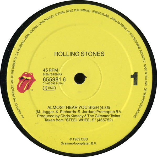Rolling Stones* : Almost Hear You Sigh (12", Maxi)