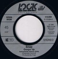 Snap! : Ooops Up (7", Single)