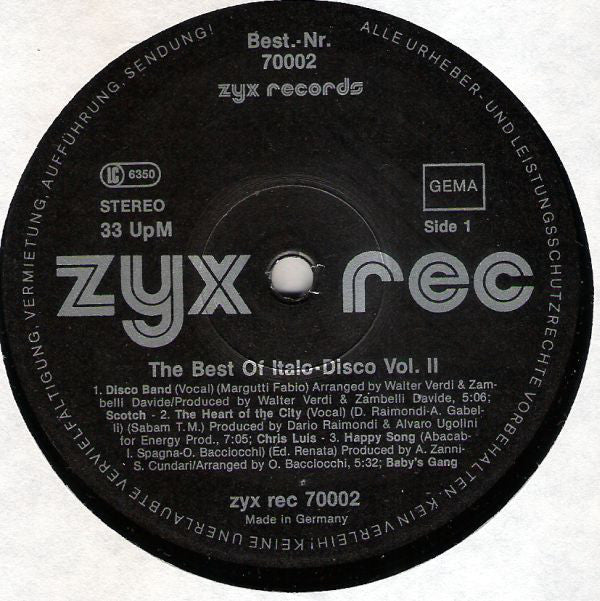 Various : The Best Of Italo-Disco Vol. 2 (3xLP, Comp, Bla)