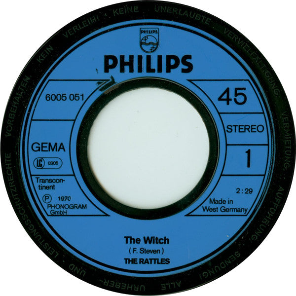 The Rattles : The Witch (7", Single, RE)