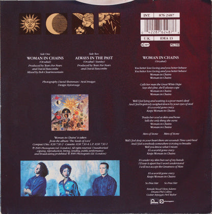 Tears For Fears : Woman In Chains (7", Single)