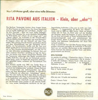 Rita Pavone : Mit 17 Soll Man Nicht Weinen / Mein Jack, Der Ist 2 Meter Groß (7", Single)