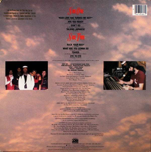 Jakky Boy & The Bad Bunch : Jakky Boy & The Bad Bunch (LP, Album)