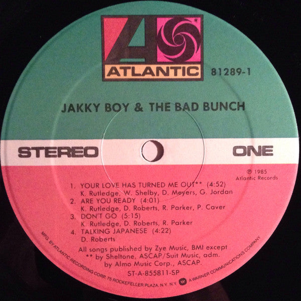 Jakky Boy & The Bad Bunch : Jakky Boy & The Bad Bunch (LP, Album)