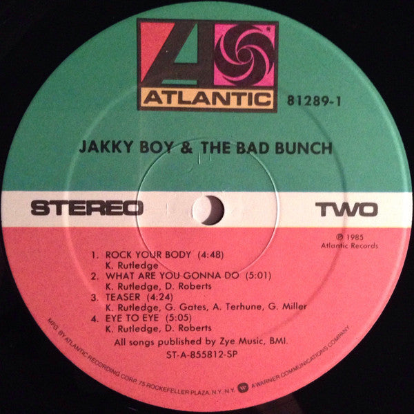 Jakky Boy & The Bad Bunch : Jakky Boy & The Bad Bunch (LP, Album)