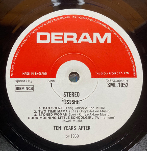 Ten Years After : Ssssh. (LP, Album)